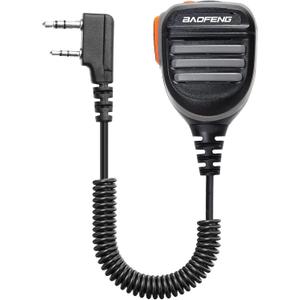 BAOFENG Microphones Heavy Duty Walkie Talkie Speaker Mic, Noise Reduction Remote Shoulder Microphone Compatible with UV-5R BF-F8HP UV-21R UV-32 UV-5G Plus Quansheng K5 Kenwood Retevis Radios