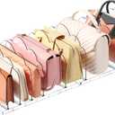 Lifewit Purse Organizer for Closet, Clear Handbags Storage Organizer, Adjustable Purse Holder Rack for Closet Organization, 2 Pack Bookshelf Separator Dividers for Clutch Bag/Shirts/Sweater in Bedroom