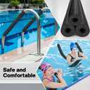 Pangda 3 Pack Pool Noodles 55 Inch Foam Noodles Swim Clamp Jumbo Hollow Foam Large Pre Slit Clamp Protection for Swimming Floating Craft Projects Padding Bumper (Black, 55 Inch, 3" OD X 1.4" ID)