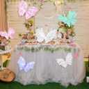 Geelin 6 Pcs Large Pastel Butterfly Decorations Mariposas Grandes para Decoracion 20 Inch 12 Inch Colorful 3D Silk Butterflies Decor for Baby Shower Birthday Party Wedding Decor, Assorted Color
