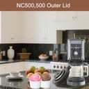 Outer Bowl Lid NC500 for Creami Deluxe 11-1 ice cream makerSuitable for NC500,501 Series.Replacement Lid for Creami Accessories