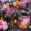 2 x Halloween Black Bat Balloons, 59 Inch Large Bat Foil Balloon For Halloween Party Supplies, Scary Birthday Decorations