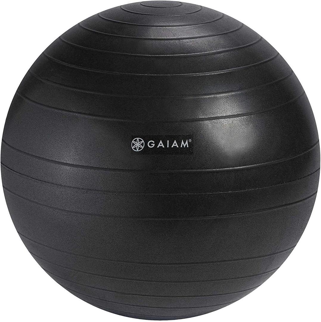 Gaiam Classic Balance Ball Chair - 52cm Balance Ball (Charcoal)