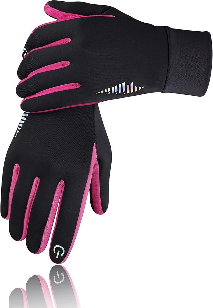 SIMARI Kids Winter Gloves Touchscreen Warm Thermal Water-Resistant for Boy Girl Running Cycling Snow Skiing in Cold Weather M