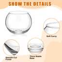 12 Pcs Fish Bowl Bubble Vase Bulk,3.5"h X 3.94"w