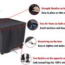 Saking Fire Pit Cover,32 inch Square Firepit Covers, Gas Fireplace Fire Pit Table Cover for Propane Fire Pit - 32 x 32 x 17 inch