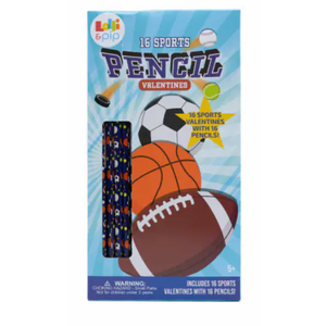 Lolli & Pip™ Sports Pencil Valentines Day Cards (Pack of 2)