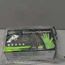 TitanFlex Heavy Duty Industrial Nitrile Gloves with Raised Diamond Texture, 8-mil, Latex Free, Powder Free (Green/Dark Green) (Large, 02 Green (100ct))