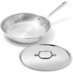 All-Clad D3® Stainless Steel 10" Fry Pan with Lid