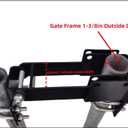 Chain Link Fence Double Gate Latch for 1-3/8" Gate Frame Chain Link Fence Gate Latch Residential Strong Arm Double Gate Latch for Metal Gate,The Minimum Distance Between Two Doors is 2 "