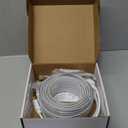 SURNIE 50ft LED Rope Lights Outdoor Waterproof, 110V Flexible Daylight White Bright Lighting Cuttable Connectable, Cool Clear Flat Strip Light 6000K for Outside Deck Patio Camping Decor, Not Tube Rope