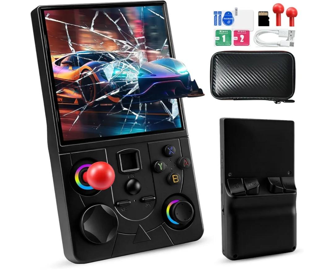 DC40V Retro Handheld Game Console - 4.0 Inch Retro Gaming Console with Preloaded 20,000+ Classic Games, Open Source Linux System, Built-in 64G TF Card, Portable Pocket Hand Held Video Game
