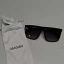 Luxury Square Sunglasses for Women Men Unisex Lightweight Trendy Flat Top Sun Glasses Shades