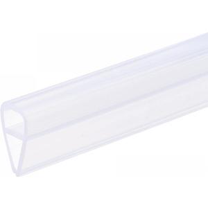 uxcell Frameless Glass Shower Door Sweep 177.17" Long for 1/4"(6mm) Glass U-Type Door Side Seal Strip