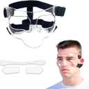 Nose Guard for Broken Nose Sports Face Shield Masks, Adjustable Nose Guard with Foam Padding for Baseball Softball Basketball Face Guards Men Women