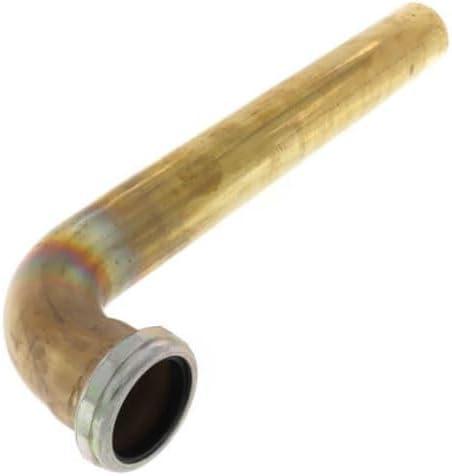 1-1/2" x 12" Rough Brass Slip Joint Waste Bend, 17 GA