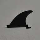 9" Paddle Board Fin Repalcement Universal, Nylon Fiberglass Reinforced, No-Tool Installation, Single Center Fin for Most Inflatable SUPs, Surfboard, Stand-up Paddleboard, Longboard