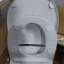 Brondell T44-RW Swash Thinline Electric Bidet Toilet Seat with Oscillating Stainless Steel Nozzle, T44-Thinline (Round)