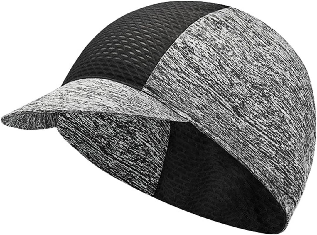 Cycling Cap for Men Women, Cooling Bike Hat with Sun Visor Summer Skull Cap Helmet Liner Bike Cap