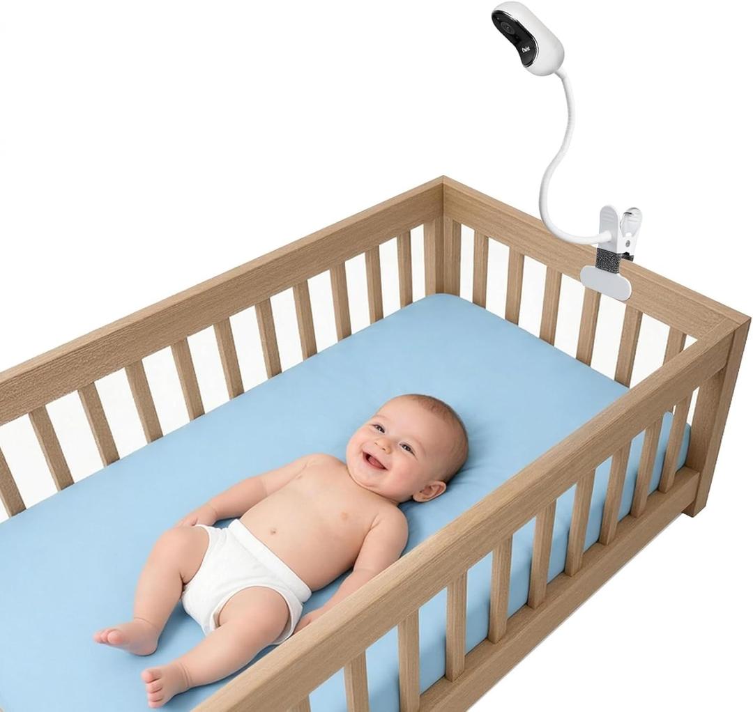 Huafly Baby Monitor Clip Mount Flexible Baby Monitor Stand 15.7 inches for HelloBaby HB65/Owlet/Arlo/EufyCam and Baby Camera with 1/4 Screw Hole Without Tools or Wall Damage