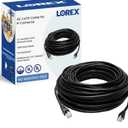 Lorex Outdoor CAT6 Ethernet Cable, for Use with 4K Wired Security Cameras, Weatherproof and Direct Burial Underground, 10GB/Second, 100 Feet (30m)
