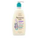 Aveeno Kids Face & Body Wash for Sensitive Skin, Oat Extract, Tear-Free, Non-Drying, Light Scent, Pump Dispenser, Hypoallergenic, Sulfate & Dye Free, 18 fl oz