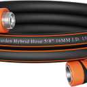 Giraffe Tools Garden Hose 5/8", Water Hose Heavy Duty, Flexible, Lightweight Hybrid Hose with Swivel Handle, 10ft Male to Female Fittings, Burst 600 PSI, Short Leader Hose