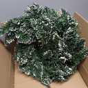 WJJHERRH Artificial Wreath, Christmas Wreath Christmas Wreath Artificial Snowflake Pine Christmas Wreath Gifts for Christmas Party Decor Christmas Garlands for Fireplaces Christmas Wreaths for Front