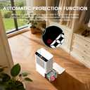 Dehumidifiers for Home, 2000 Sq.Ft Small Dehumidifier with 3.3ft Drain Hose, 2.5L Tank, Timer Sleep Mode, Portable Dehumidifier for Basement, Bedroom, Bathroom (Sweet White)