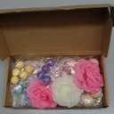 47 PCS Unicorn Cake Topper Unicorn Rainbow Cake Decorations with Rainbow Butterflies Unicorn Balls Happy Birthday Cake Decorations (Style 2)