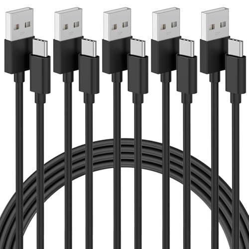 Car Carplay Cable for iPhone 17/16/15, 5 Pack USB to USB C Cable,USB A to USB C for Carplay USB C Cord for iPhone 17/17 Pro/17 Pro Max/Air/16/16 Pro Max/15/15 Pro Max Car Charger Cord Charging Cable