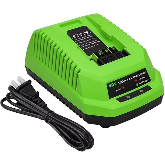 Replacement for Greenworks 40V Lithium Ion Battery Charger 29482 Compatible with Greenworks 40V Battery 29462 29472