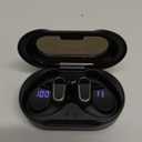 Wireless Earbuds, 2025 Bluetooth 5.4 Headphones Sport, Bluetooth Earbuds with ENC Noise Canceling Mic, 50H Stereo Wireless Headphones IP7 Waterproof with Earhooks, Dual LED Display for Workout/Running (Light Black)