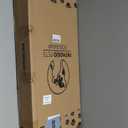 Adjustable Dog Ramp for Bed - 39" Long Foldable Wooden Ramp for Dogs to Get on Bed, Couch, or Car with 13.4" Wide Walking Space (Walnut Wood with Gray Carpet, Medium)