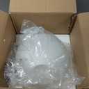 8 Inch Frosted Opal White Glass Lamp Shade, 2.6 Inch Fitter, Diameter: 8 IN, Fitter: 2.6 IN