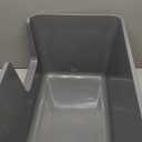 Cat Litter Box with High Sided,24.8" Lx11.4 Wx13.0 H,Extra Large Cat Litter Box for Big Cats,XL Jumbo Kitty Litter Box for Indoor Cats,Tool-Free Assembly (Grey)