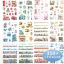 2 x 350Pcs Street Scene Stickers, Water Bottle Stickers for Teens, Phone Laptop Skateboard Sticker, Bulk Aesthetic Sticker Packs for Boys Girls Teacher