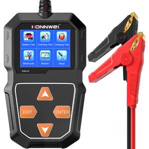 KONNWEI KW218 6V 12V Car Battery Tester 100-2000 CCA Automotive Battery Load Tester Alternator Tester Digital Auto Battery Analyzer Charging Cranking System Tester for Car Truck Marine Motorcycle Boat