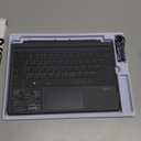 OMOTON Wireless Keyboard for Microsoft Surface Pro 7/7+/6/5/4/3 12.3 inch ONLY, Bluetooth Connection, Ultra-Slim Keyboard Type Cover with Touchpad, 7 Colors Backlit and Rechargeable, Grey