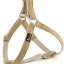 Plutus Pet Cotton Hemp Step in Dog Harness, Sustainable, Lightweight and Escape-Proof, Quick Fit Dog Harness for Puppy Small Medium and Large Dogs, Khaki, S
