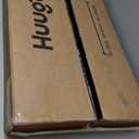 Huuger Folding Desk for Small Spaces, 31.5 Inch Foldable Computer Table, for Home Office, Study, Bedroom, Dorm, Space Saving, Small Writing Work Office Computer Desk, Easy to Fold, Rustic Brown