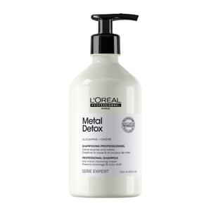 L'Oral Professionnel Paris Metal Detox Shampoo - Sulfate-Free Anti-Breakage Shampoo For or Color-Treated Hair, Detoxifies, Prevents Damage & Prolongs Hair Color, 500 ML