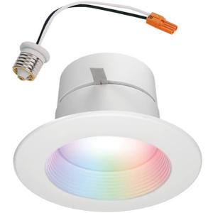 HALO 4" Smart Wi-Fi Recessed LED Light Powered by WiZ Pro, Dimmable Full Color w/SpaceSense Motion, Smart Home Ready - RL4069WZRGBWWHR