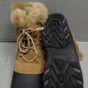 Northside Women's Shiloh Cold Weather Insulated Winter Snow Boots for Women- Synthetic Suede and Quilted Nylon Upper Faux Fur Collar, Side Zipper, Removable EVA Insole, Waterproof Shell US Women's 9