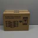 24-Piece Small Glass Food Storage Containers with Lids Airtight, 1.5 Cup Meal Prep Containers Set, Microwave&Dishwasher Safe, Leak-Proof, BPA-Free, Grey