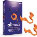 AIRMAX Nasal dilators for Sleeping - 76% More Airflow - Anti snoring Devices - Breathe Freely Through The Nose - Sinus Relief, Relief and snoring Solution - 2X Medium Orange - 6 Month Relief