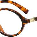 Retro Oval Glasses for Men Women 90s Style Blue Light Blocker Fake Nerd Eyeglasses