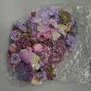 Geosar Artificial Flowers Bulk Mini Silk Flower for Crafts Fake Small Flowers Heads Floral Arrangement Decor for Spring DIY Wreath Wedding Bouquet Decoration(Purple,Coquette Style)