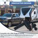 Adjustable Trailer Hitch-(for 2-Inch Receiver) Medium Duty Trailer Hitch (14,000 lb. Rating)-2-Inch Drop/Rise with 2-Inch 2-5/16" Adopt Anti-Oxidation Technology 08
