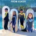 XUKER Kids Wetsuit for Boys Girls Toddlers, 3mm Wetsuit Back Zip Neoprene Thermal Full Body Wetsuits for Youth Teens Scuba Dive Swimming Boating Snorkeling
